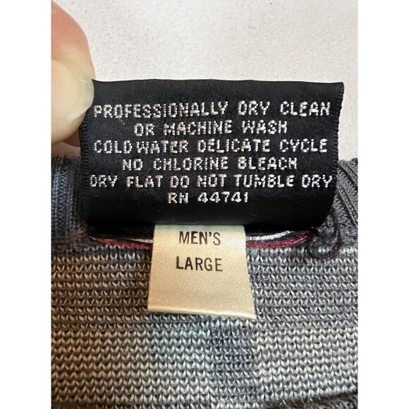 Ossi Skiwear Sweater Pullover Gray Vintage‎ 1980s Large Geometric Wool Acrylic - Picture 8 of 14
